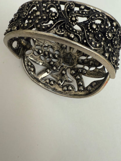 Iris Apfel's Chunky Vintage Rhinestone Crystal Cuff