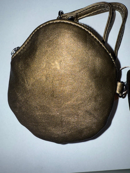 Iris Apfel's Vintage Gold Rose Coin Mini Purse Bag Charm