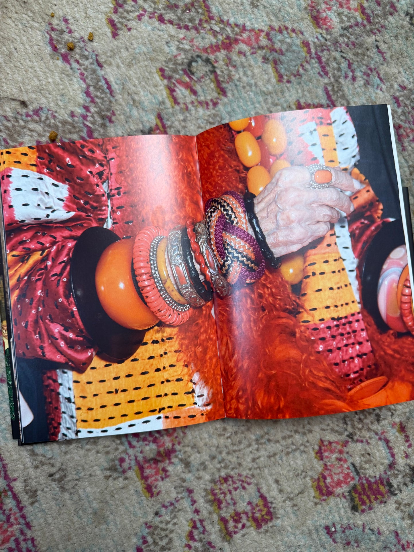 Iris Apfel's Highly Documented Vintage Silver Tibetan Amber Ring