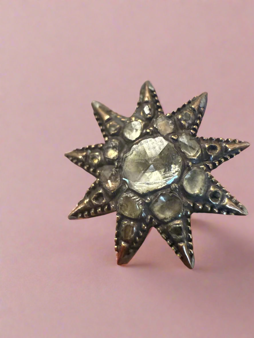 Iris Apfel's Antique Gold Diamond Lucky Star Ring