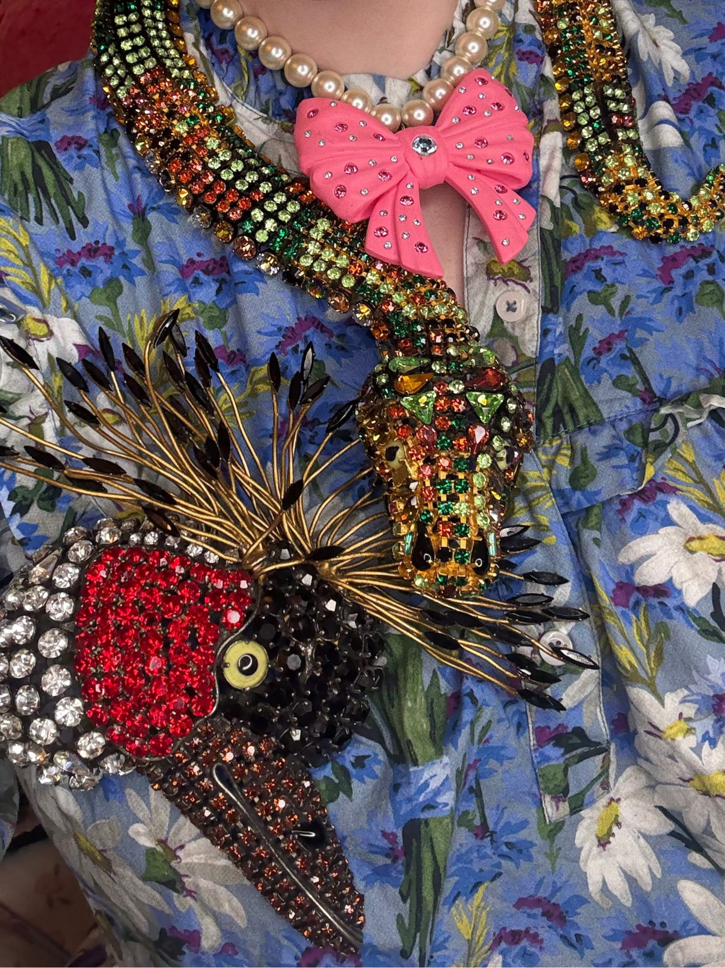 Iris Apfel's Hanna Bernhard Paris Monumental Snake Necklace