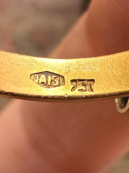 Iris Apfel's 18K Gold Antique Diamond Flower Ring