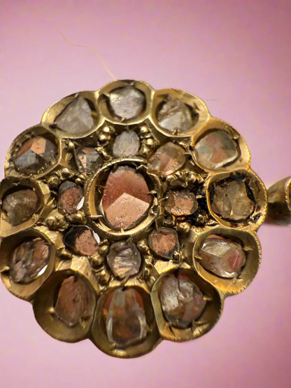 Iris Apfel's 18K Gold Antique Diamond Flower Ring