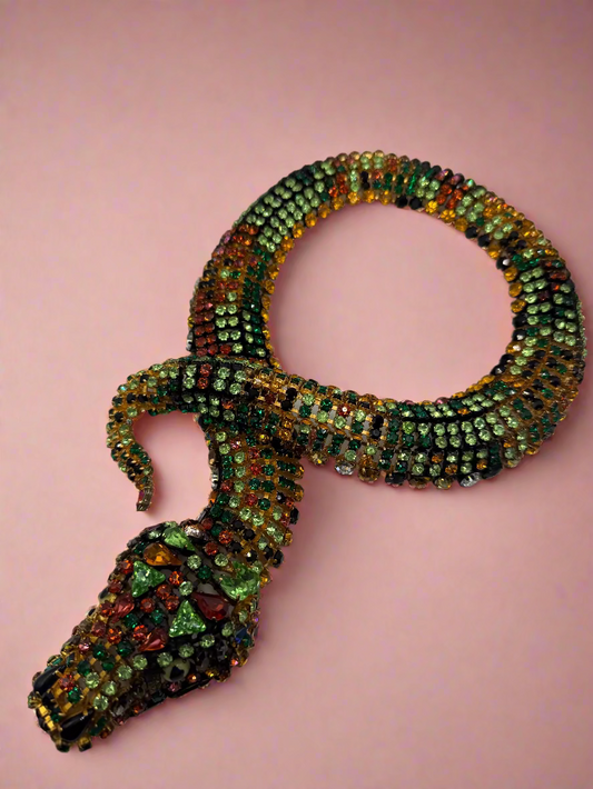 Iris Apfel's Hanna Bernhard Paris Monumental Snake Necklace