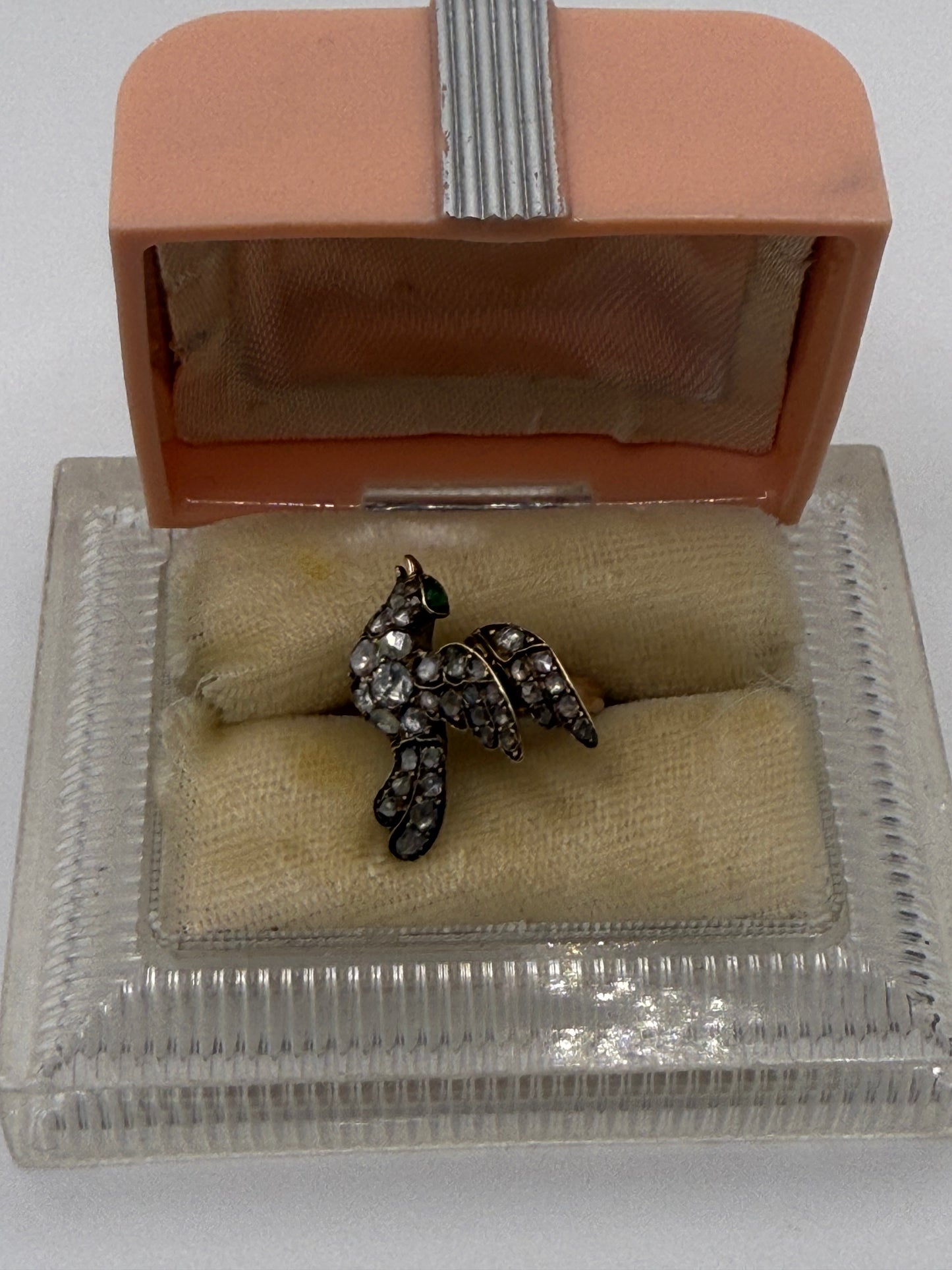 Iris Apfel's Antique Diamond Gold Bird Ring