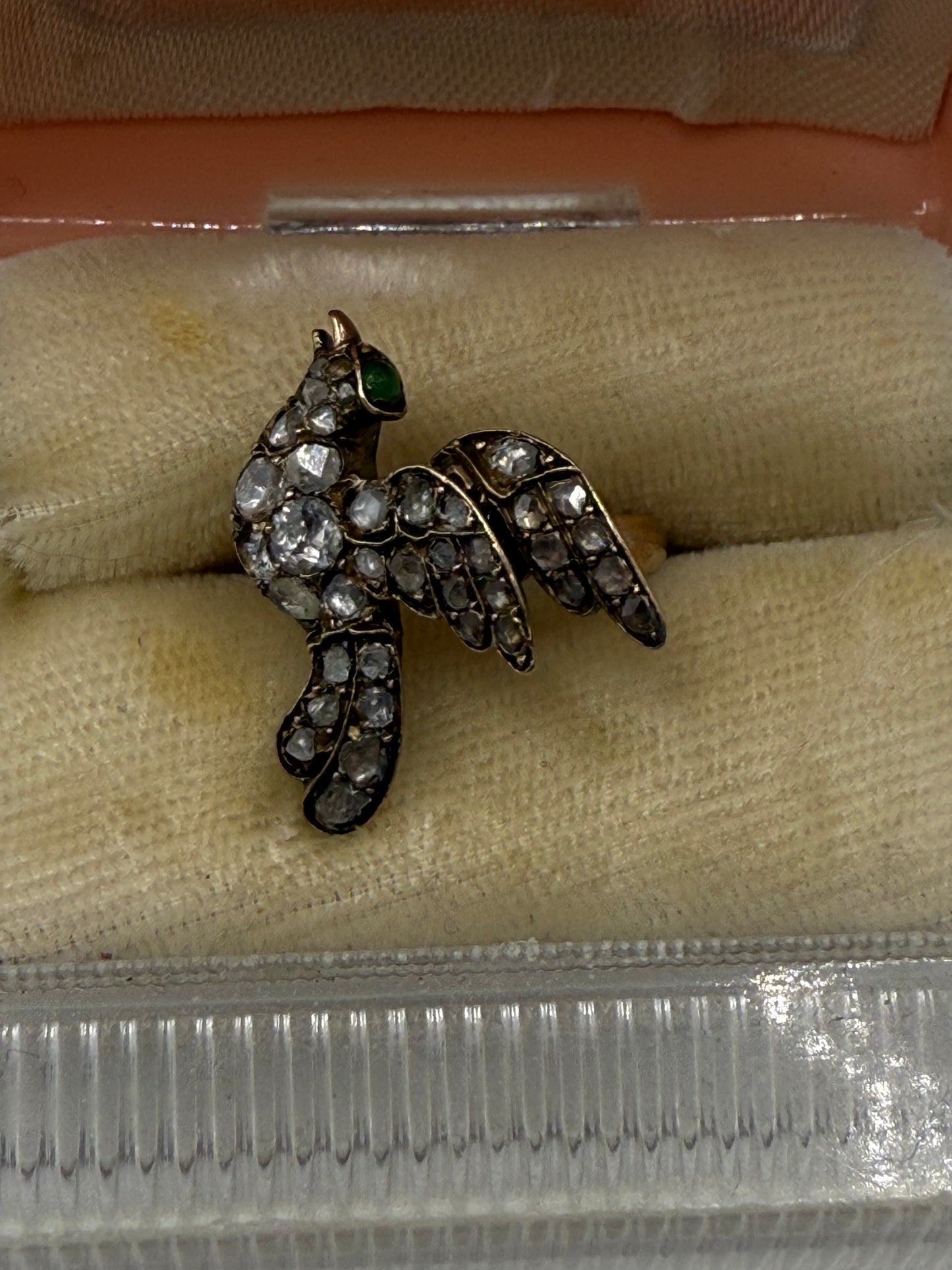 Iris Apfel's Antique Diamond Gold Bird Ring