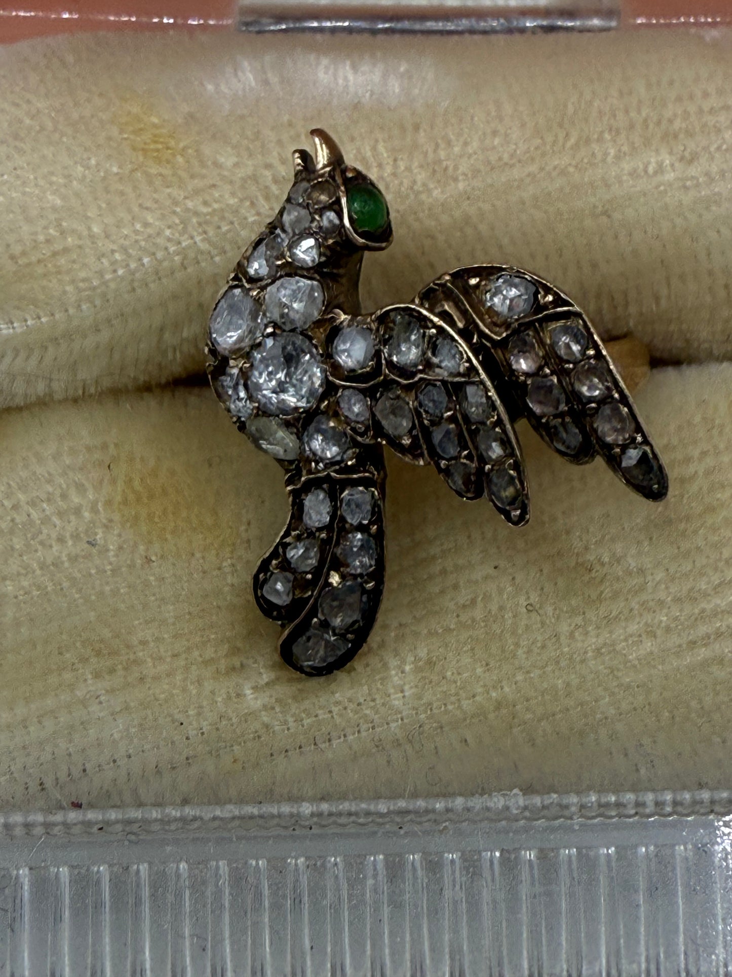 Iris Apfel's Antique Diamond Gold Bird Ring