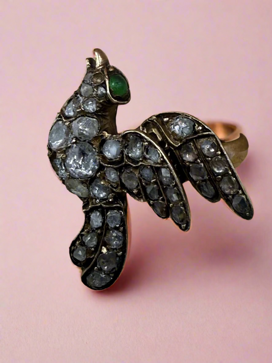 Iris Apfel's Antique Diamond Bird Ring