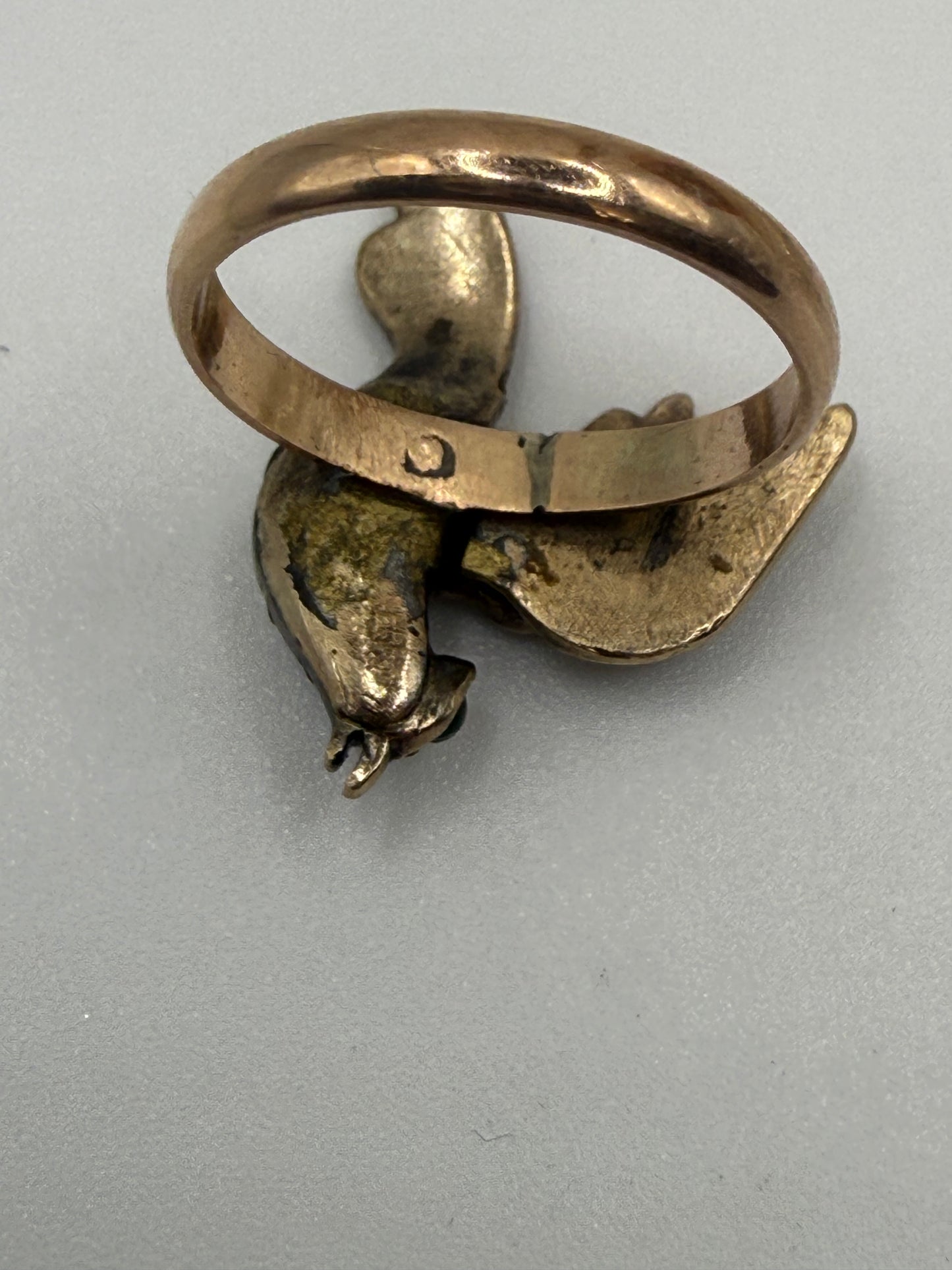 Iris Apfel's Antique Diamond Gold Bird Ring