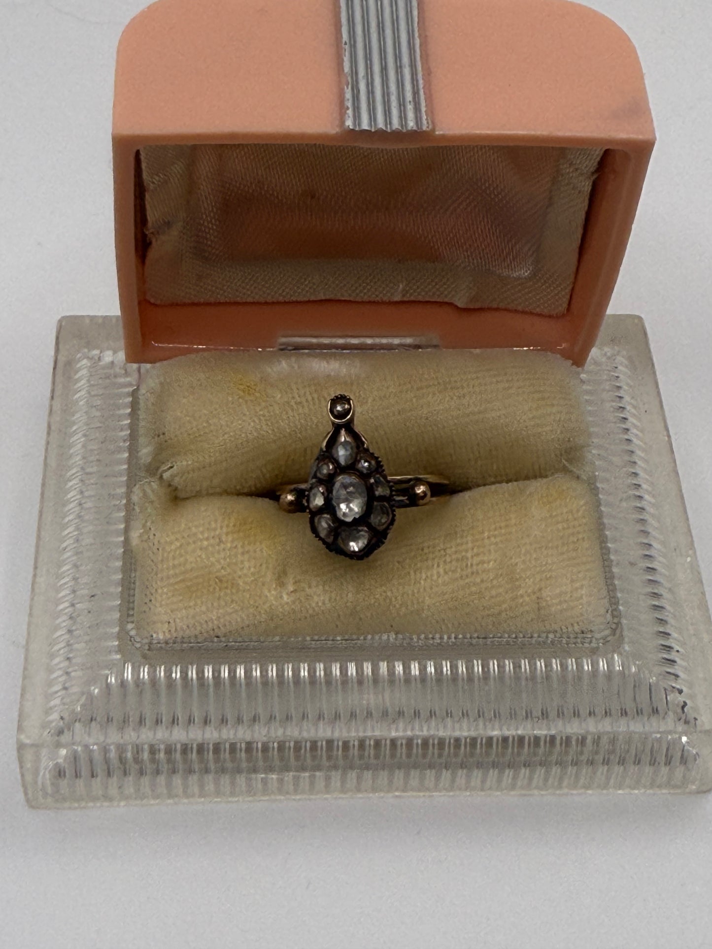 Iris Apfel's Antique Gold Georgian Diamond Teardrop Ring