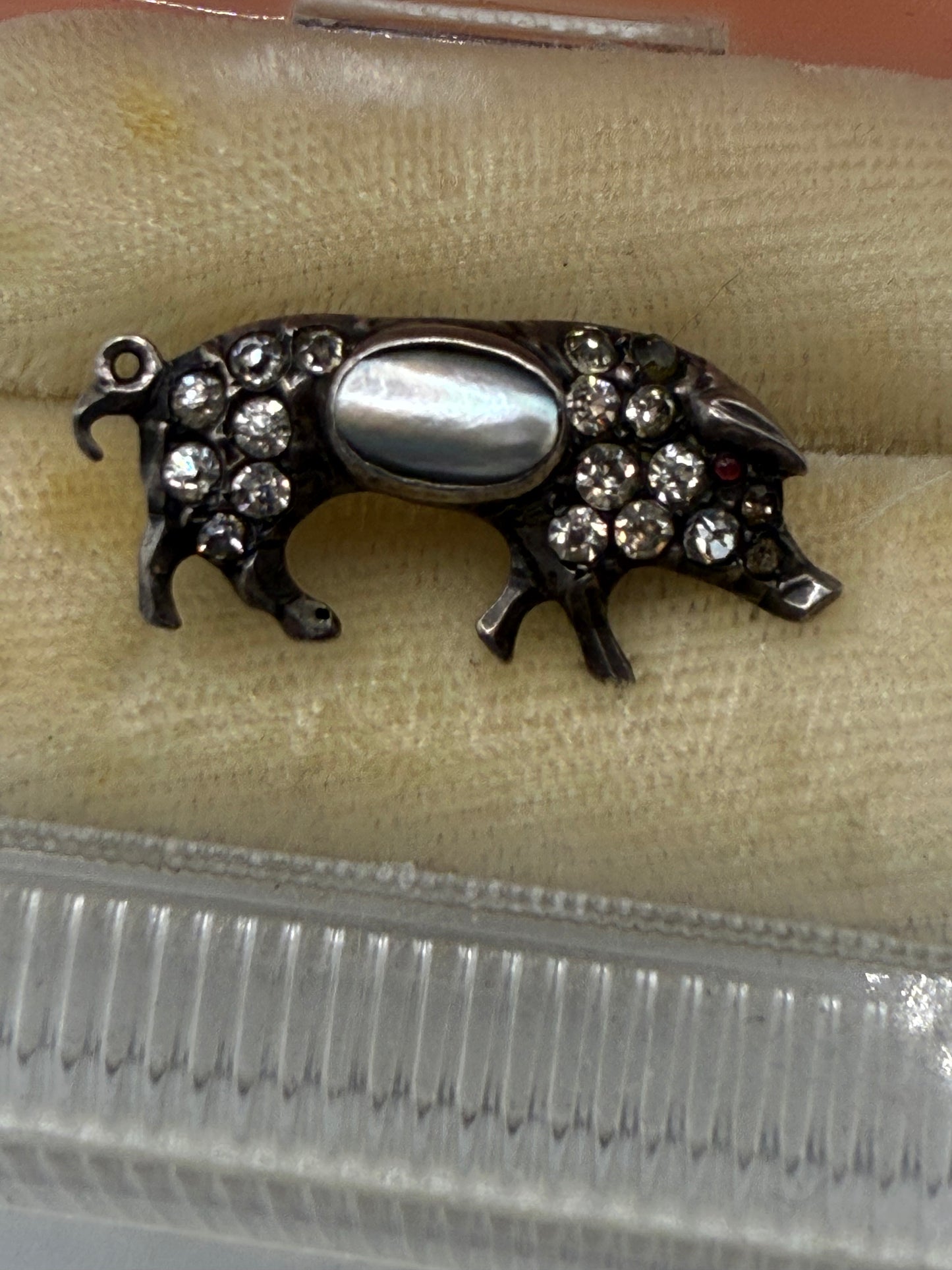 Iris Apfel's Antique Silver Victorian Pig Ring