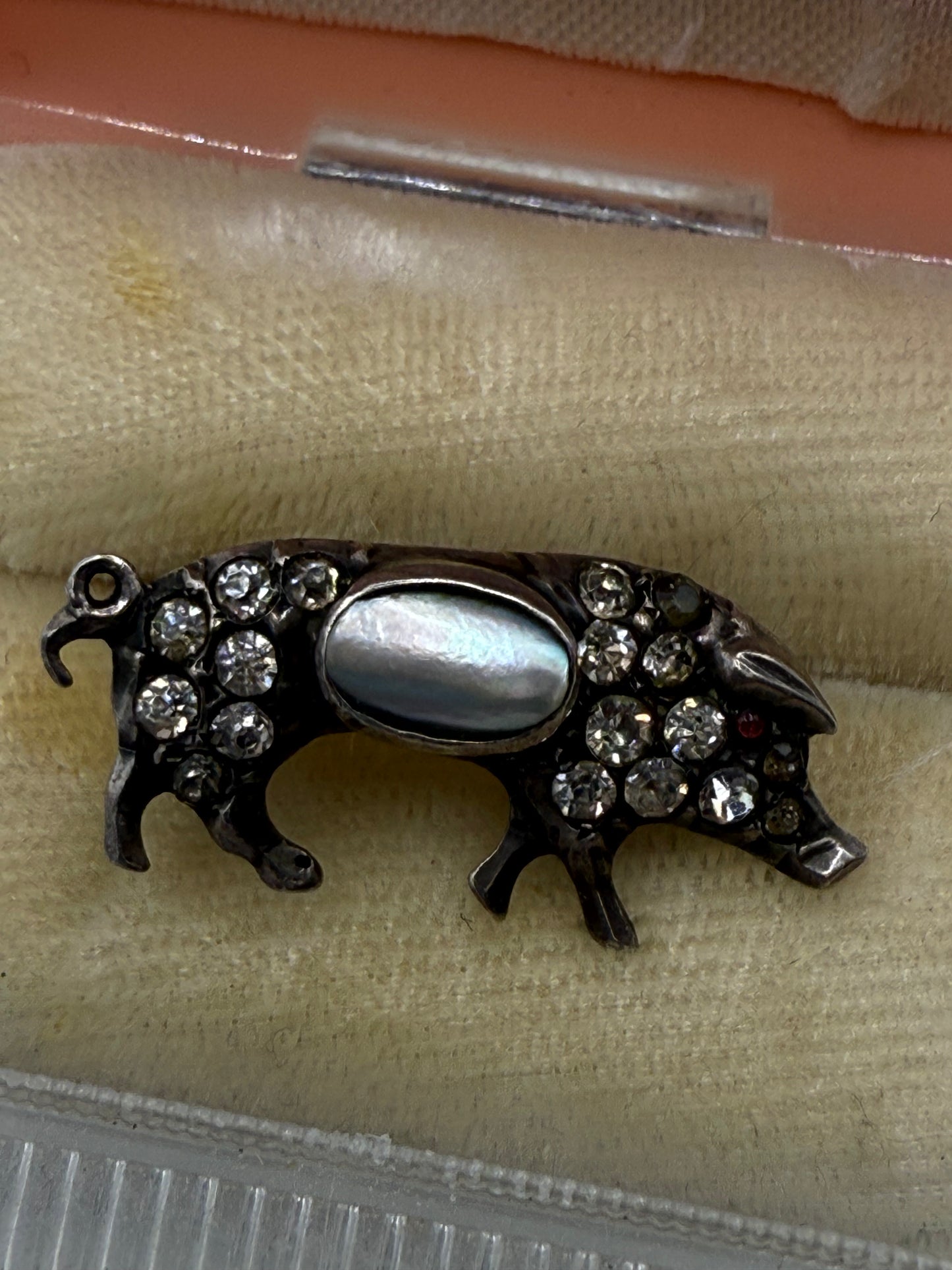 Iris Apfel's Antique Silver Victorian Pig Ring