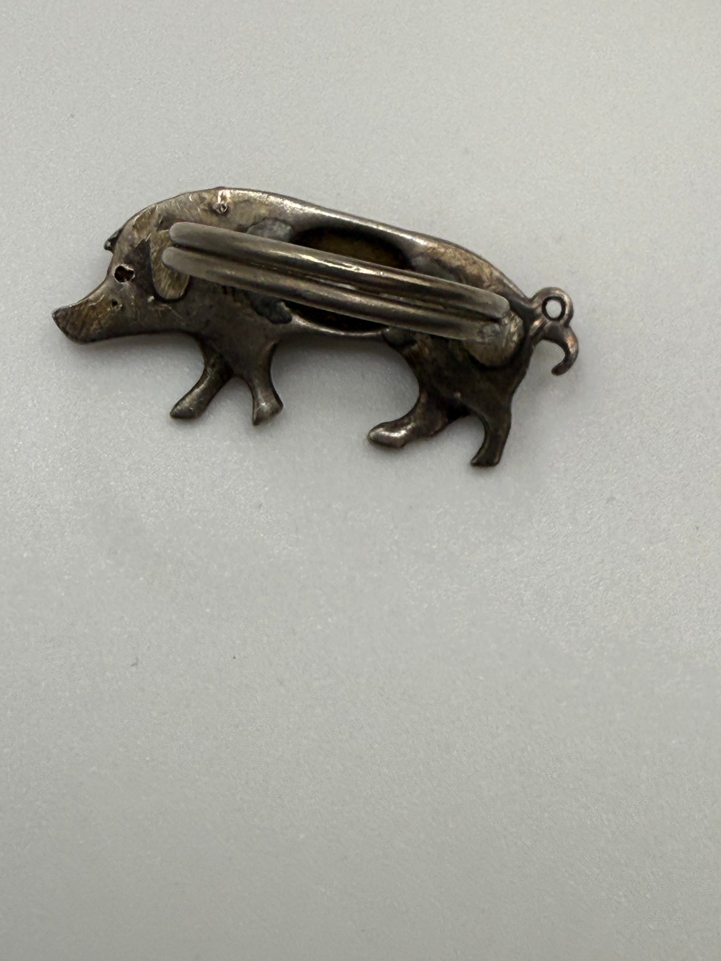 Iris Apfel's Antique Silver Victorian Pig Ring