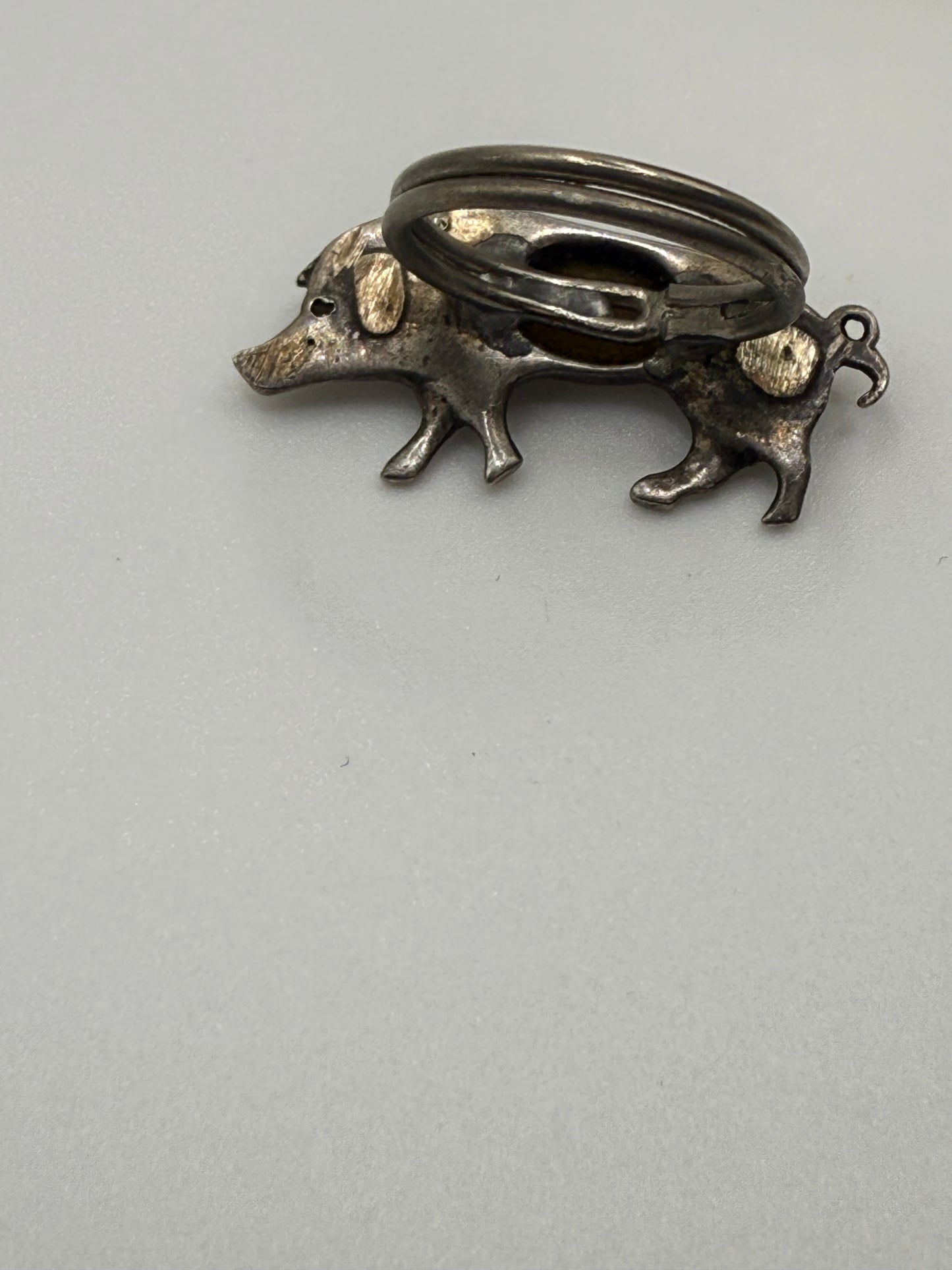 Iris Apfel's Antique Silver Victorian Pig Ring