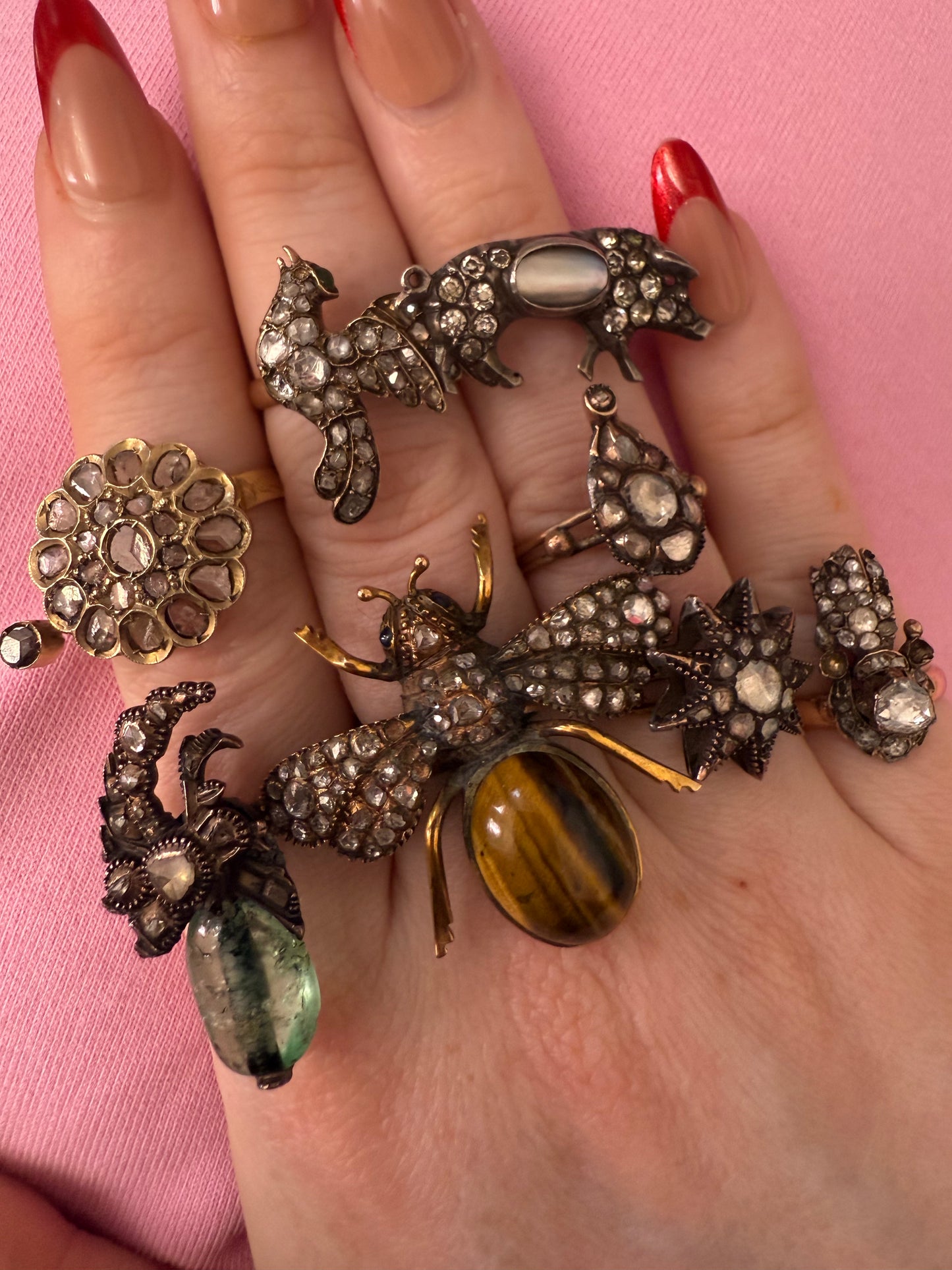 Iris Apfel's Antique Silver Victorian Pig Ring