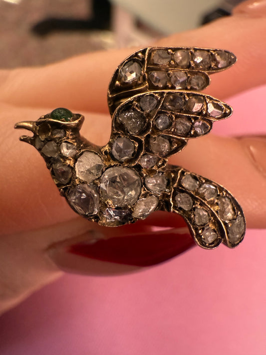 Iris Apfel's Antique Diamond Bird Ring