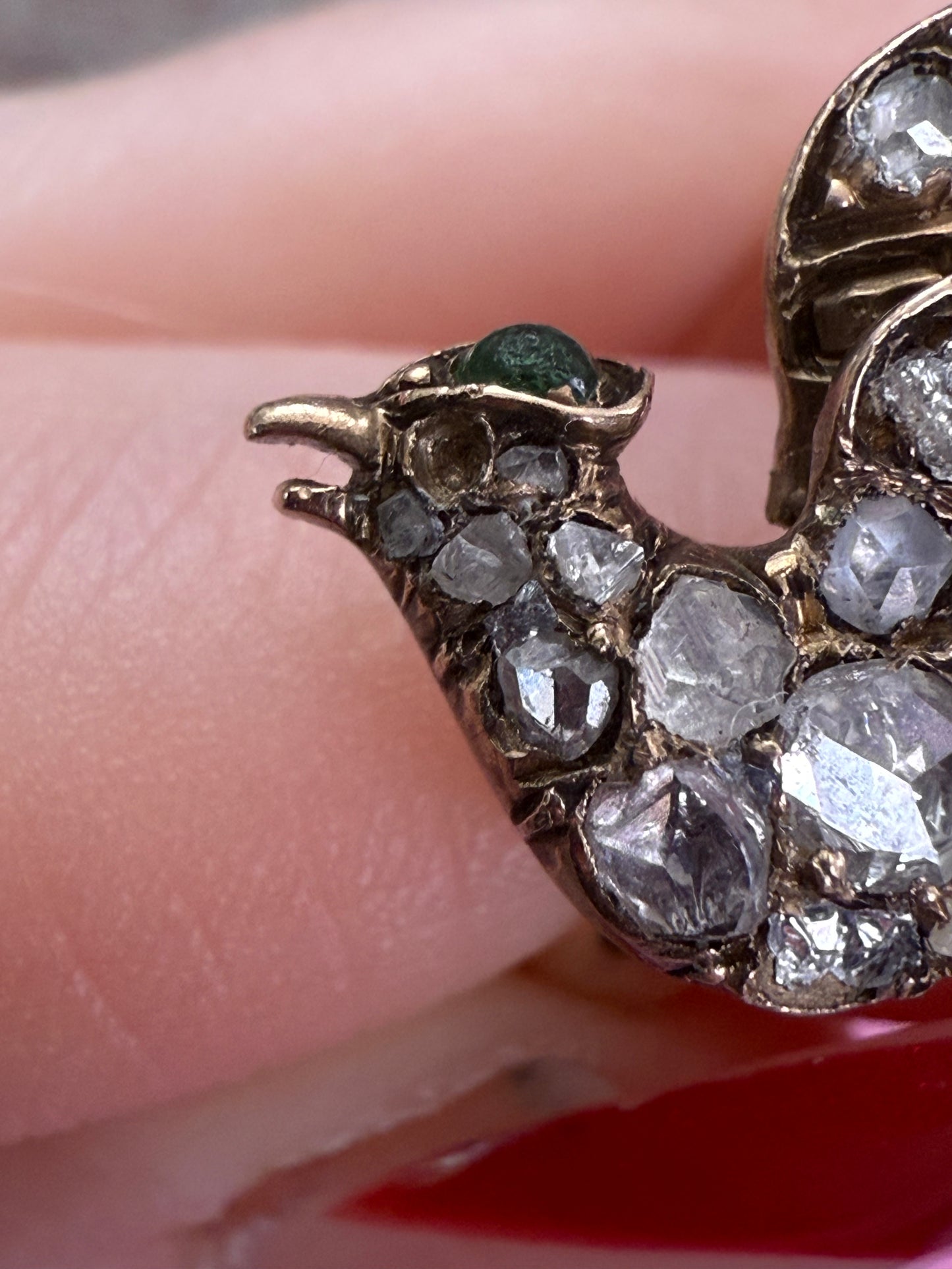 Iris Apfel's Antique Diamond Gold Bird Ring