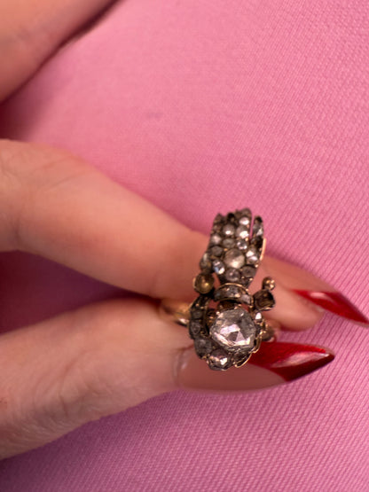 Iris Apfel's Antique 14K Diamond Hand Ring