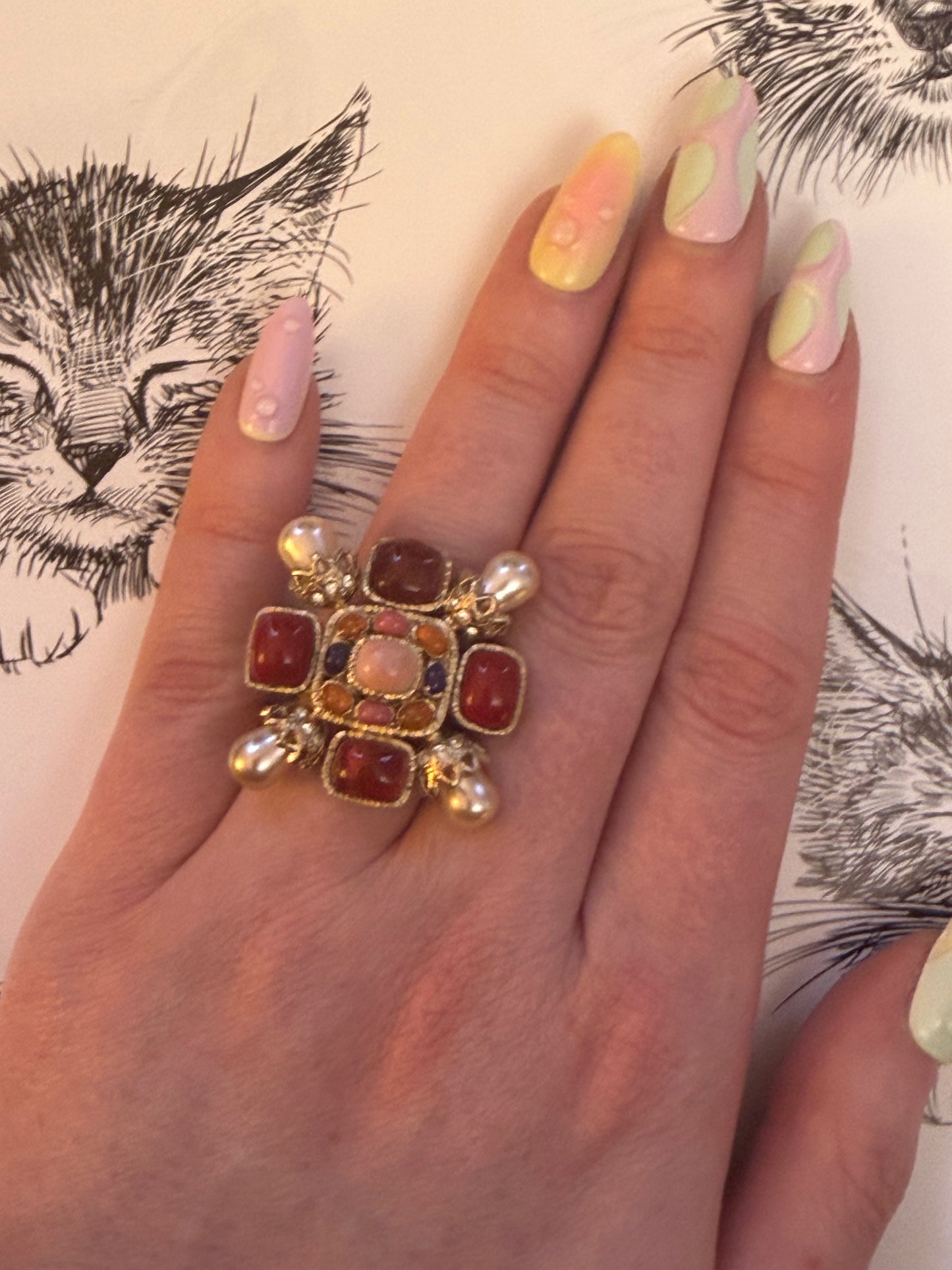 Fall 2008 Chanel Gripoix Byzantine Ring