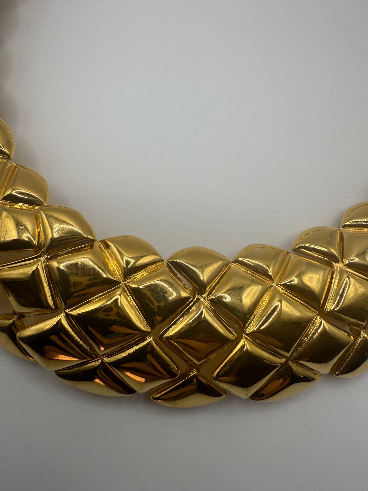 Vintage Jumbo Gold St. John Collar Necklace