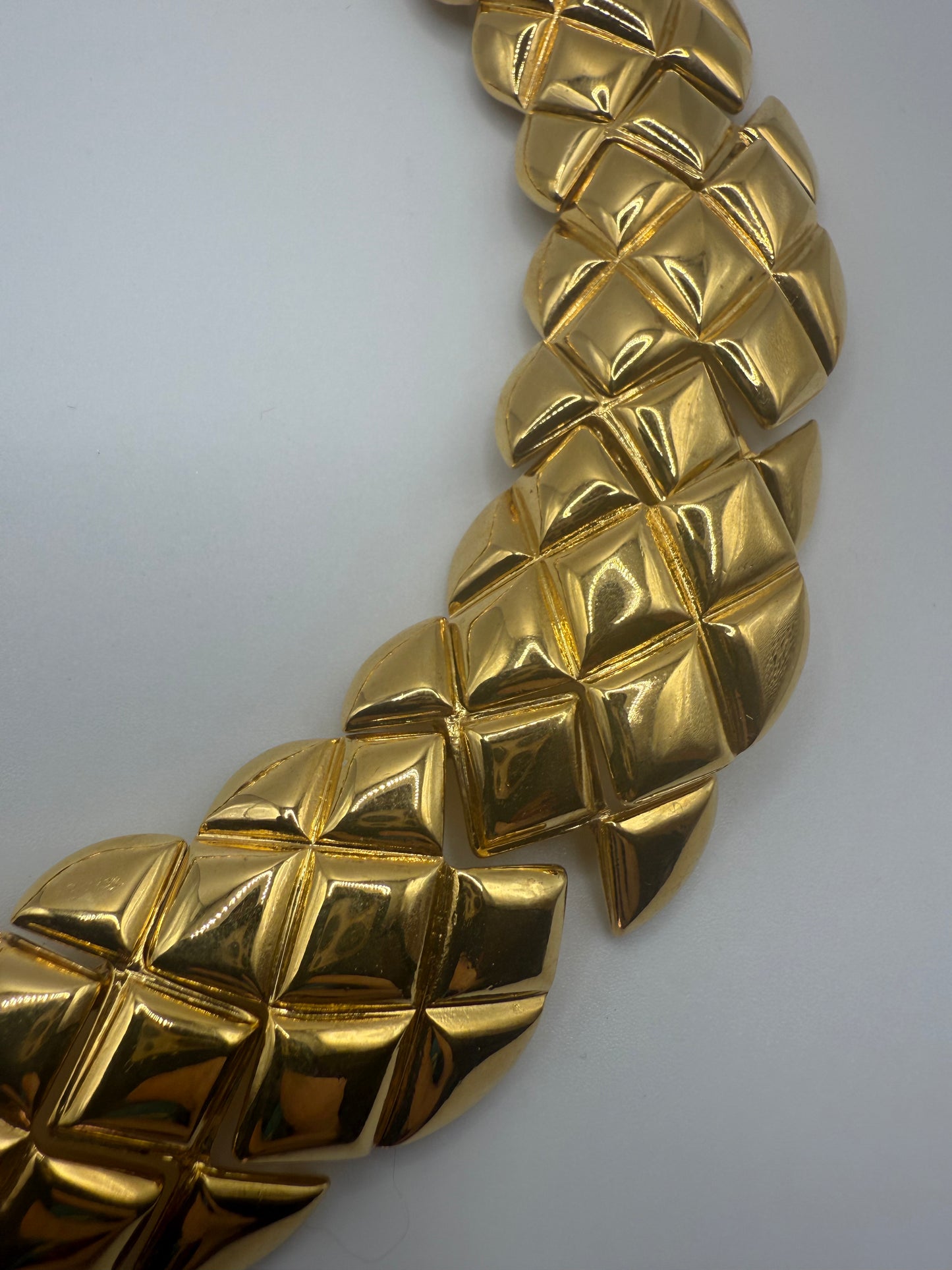 Vintage Jumbo Gold St. John Collar Necklace