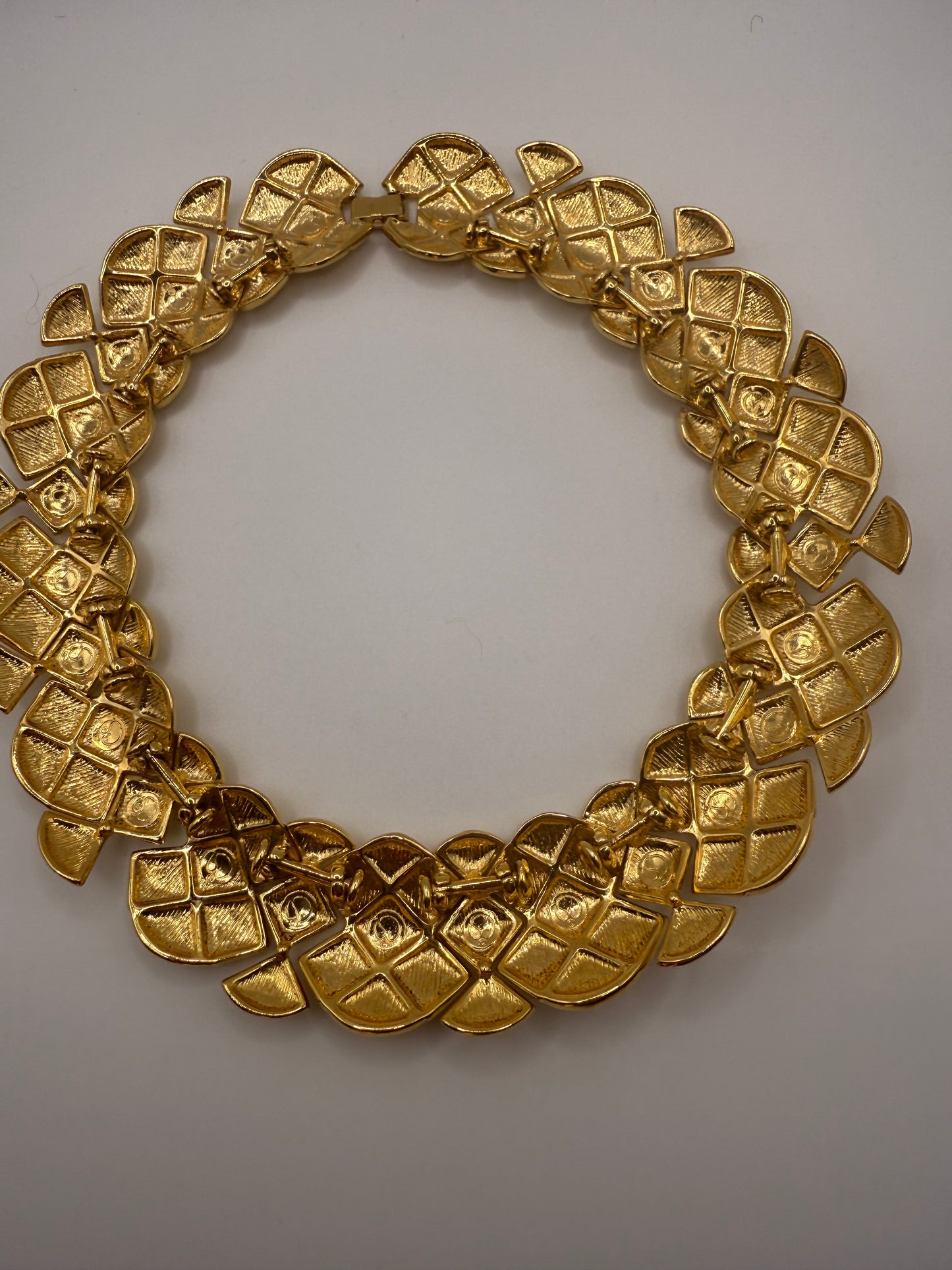 Vintage Jumbo Gold St. John Collar Necklace
