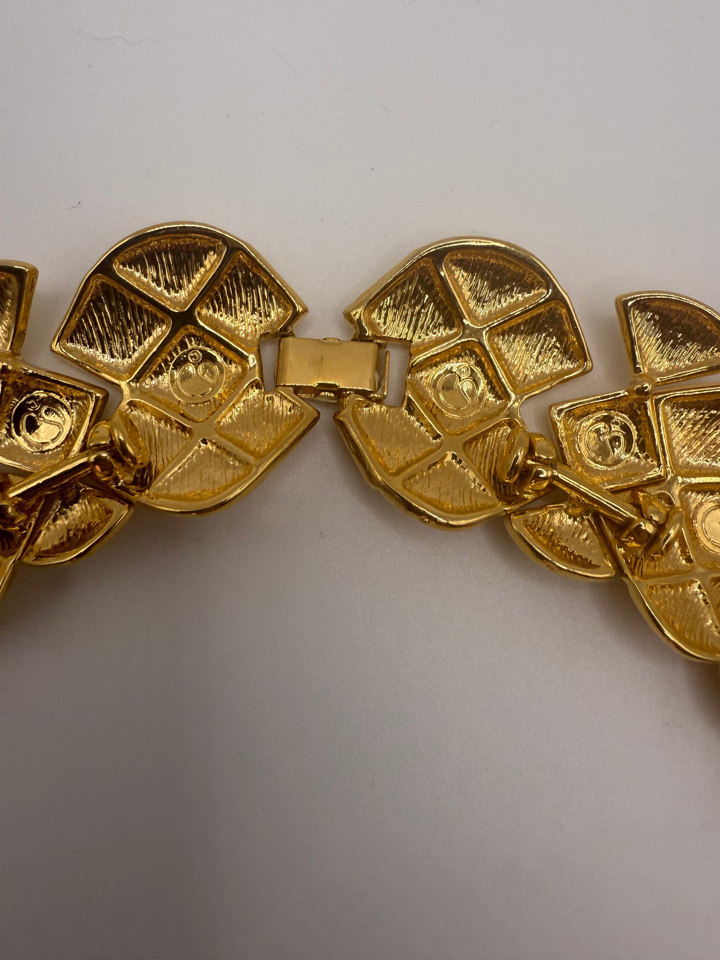 Vintage Jumbo Gold St. John Collar Necklace