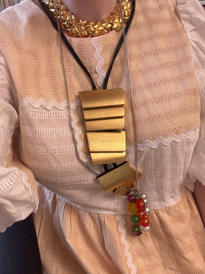 Vintage Jumbo Gold St. John Collar Necklace