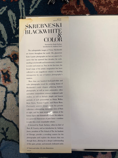 Iris Apfel's Personal Inscribed Skrebneski: Black White and Color: Photographs: 1949-1989 Book