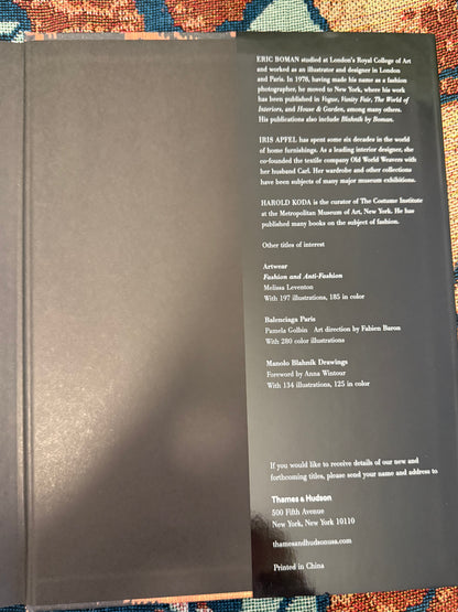 Iris Apfel's Personal Rare Bird of Fashion: The Irreverent Iris Apfel Book