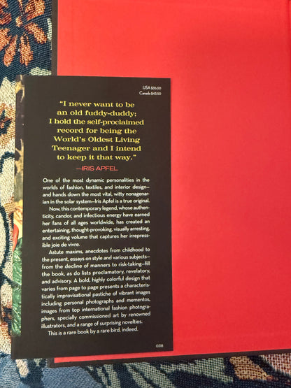 Iris Apfel's Personal Iris Apfel: Accidental Icon: Musings of a Geriatric Starlet Book