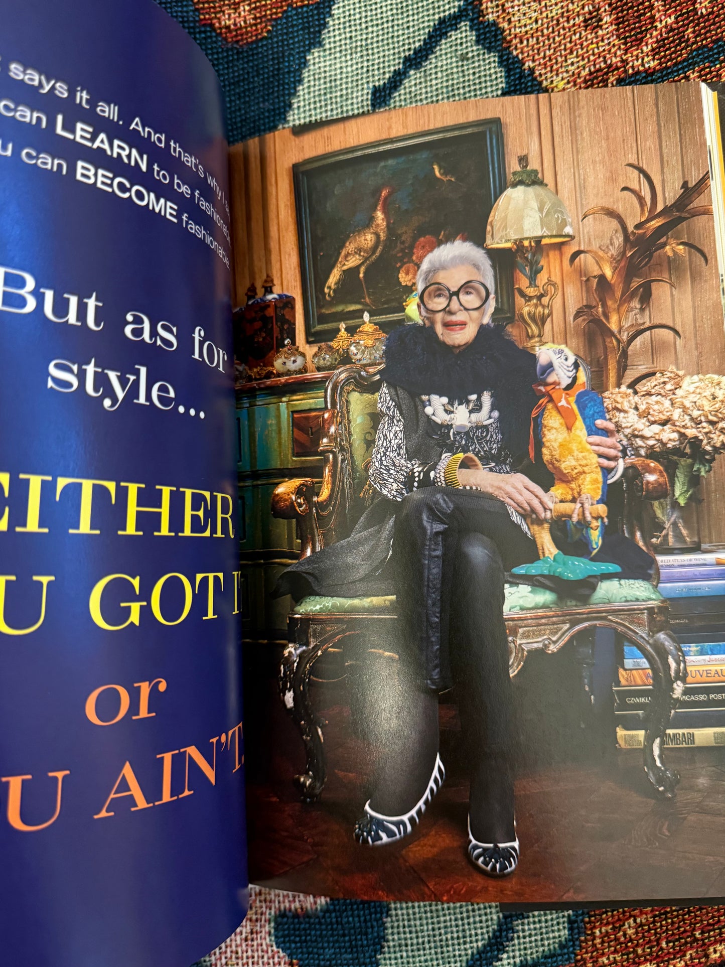 Iris Apfel's Personal Iris Apfel: Accidental Icon: Musings of a Geriatric Starlet Book