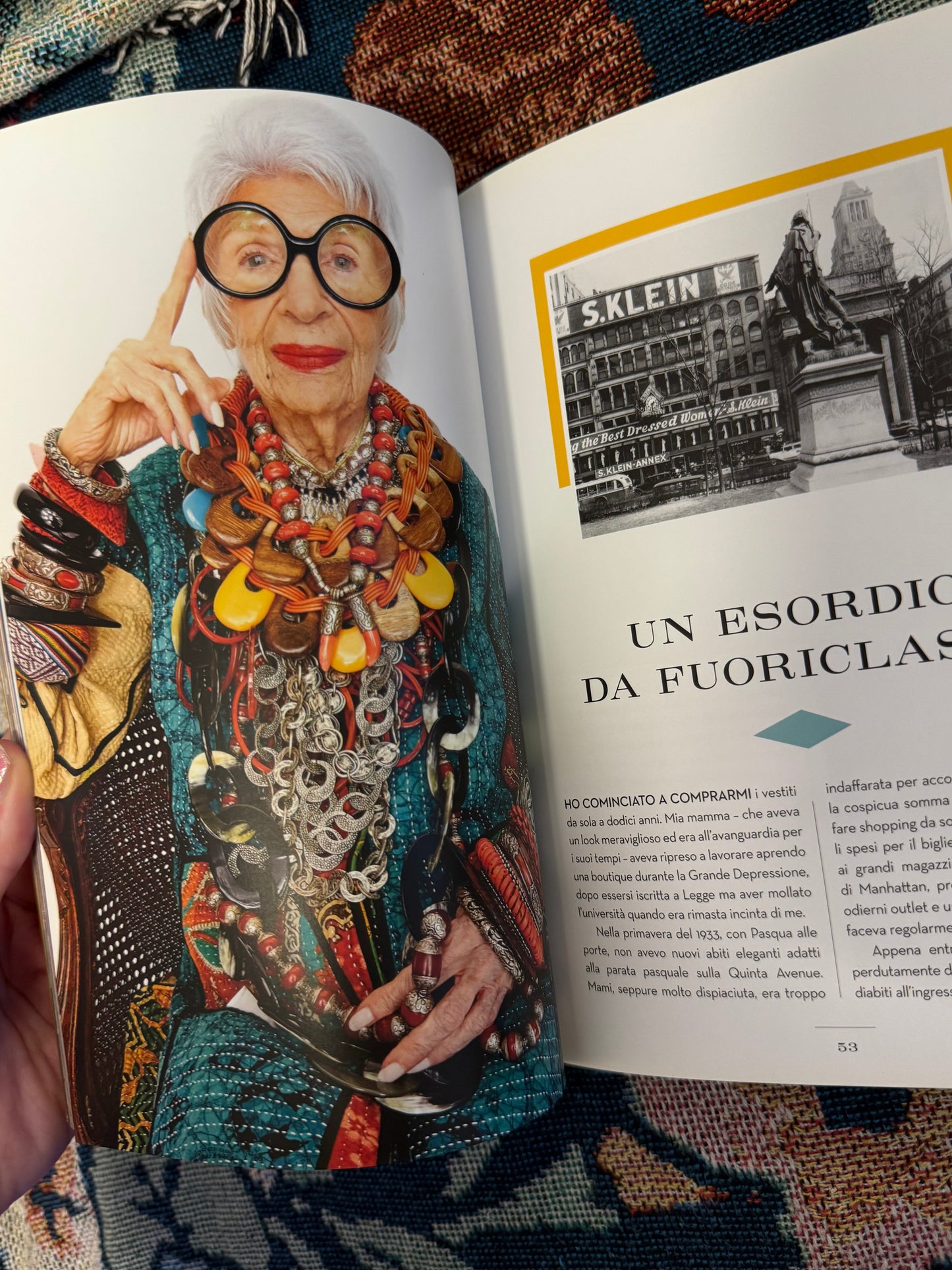 Iris Apfel's Personal Special Italian Edition Iris Apfel: Accidental Icon: Musings of a Geriatric Starlet Book