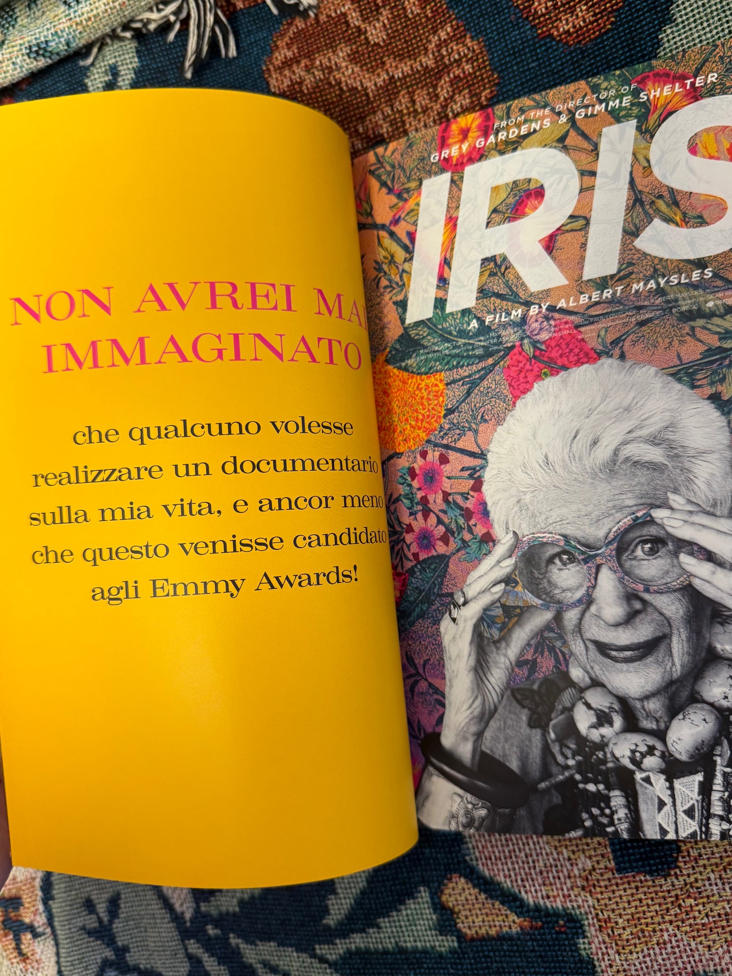 Iris Apfel's Personal Special Italian Edition Iris Apfel: Accidental Icon: Musings of a Geriatric Starlet Book