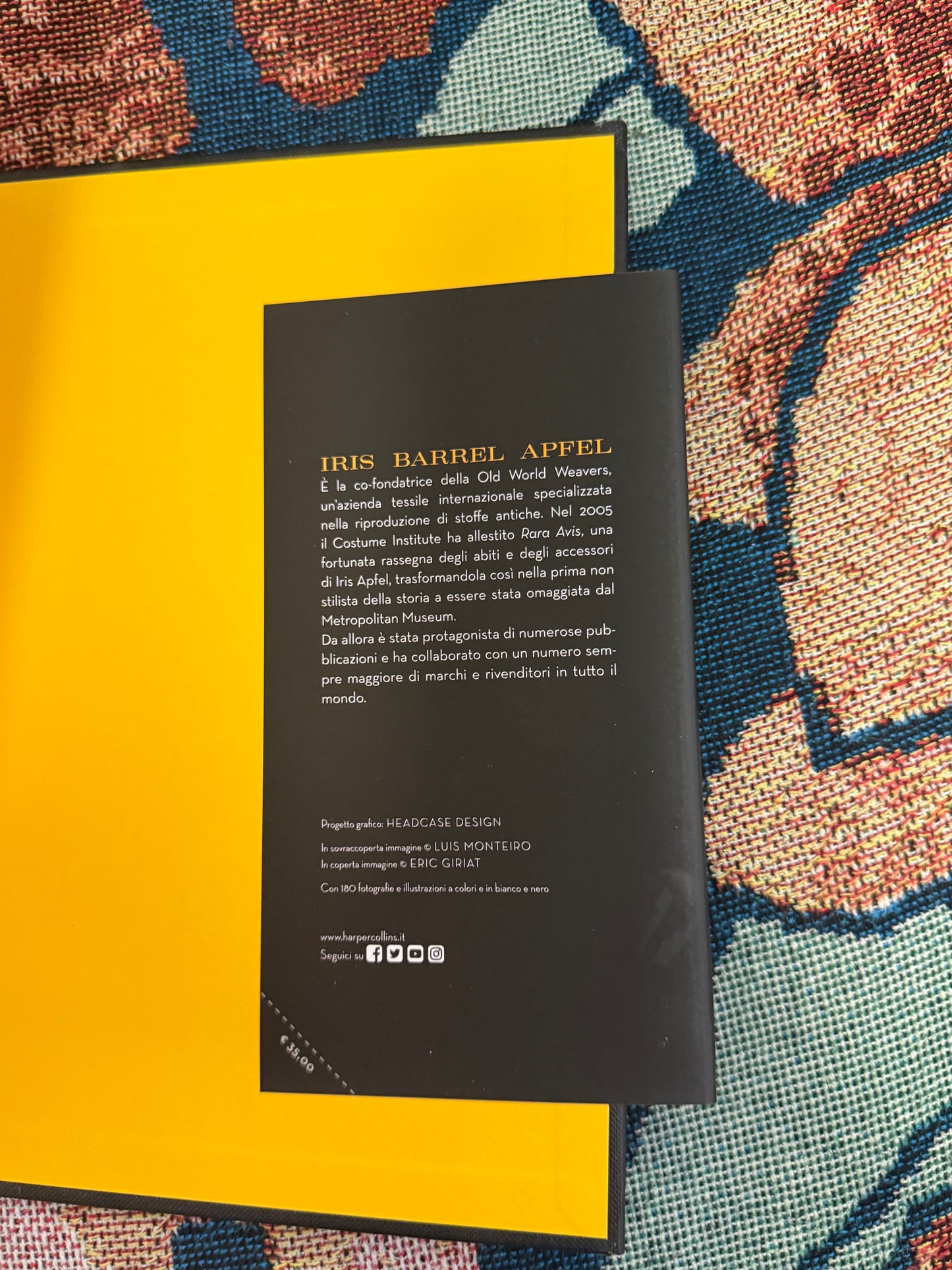 Iris Apfel's Personal Special Italian Edition Iris Apfel: Accidental Icon: Musings of a Geriatric Starlet Book