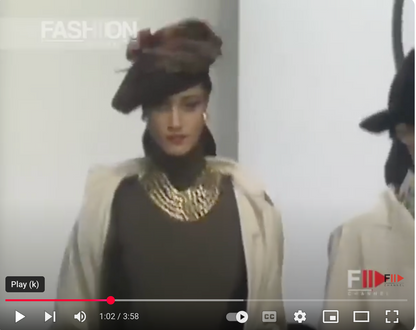 Vintage Chanel Runway Chunky 5-Strand Gold Chain Collar Necklace