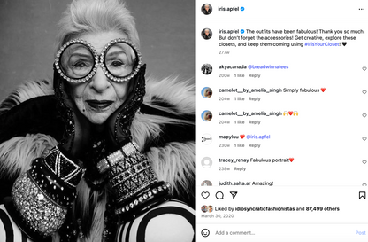 Iris Apfel's Highly Documented Vintage Massive Mirrored Ebony Bangle