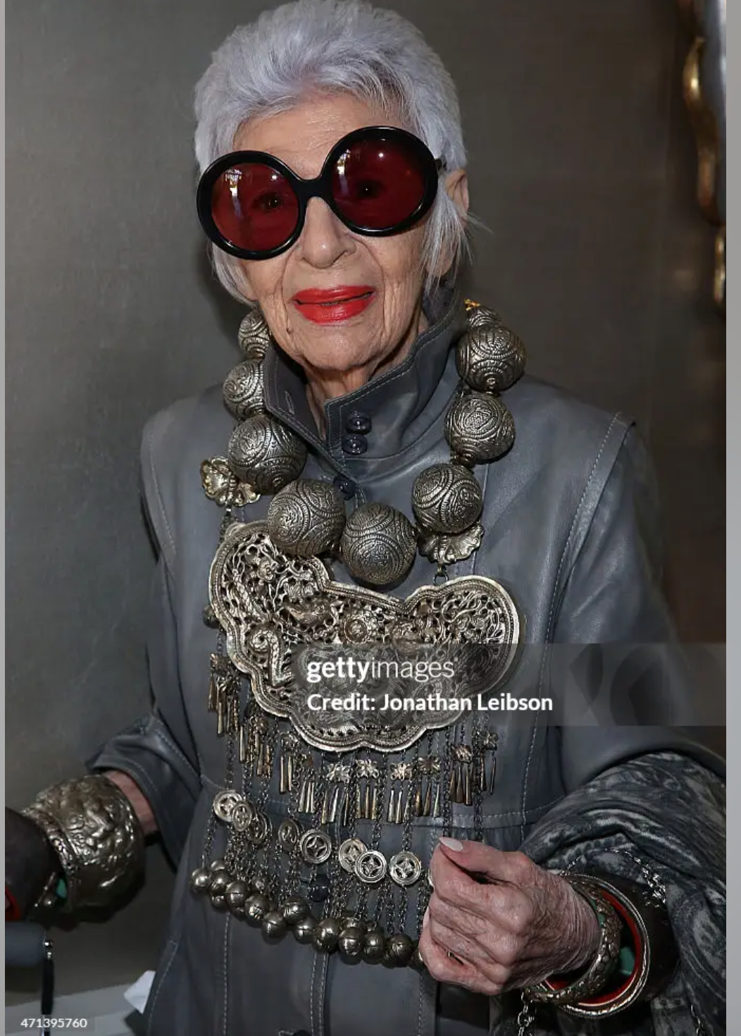 Iris Apfel's Vintage Highly Documented Monumental Chinese Miao Jingle Necklace