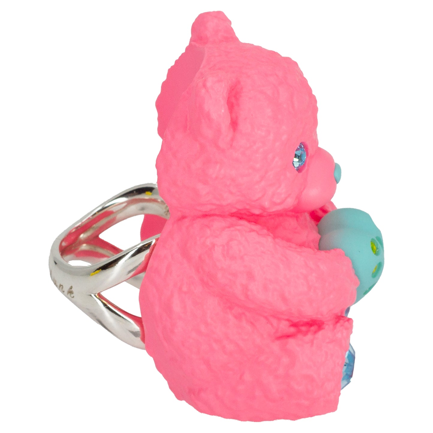 Bubble Gummy Bear Heart Charm Mood Ring