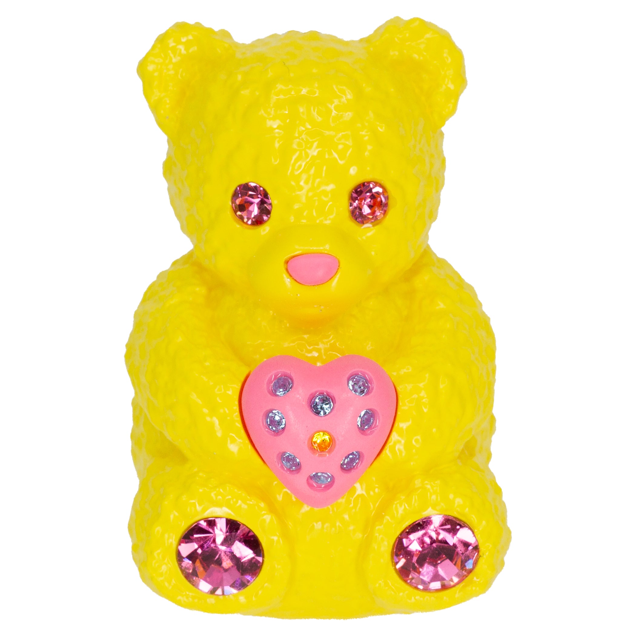 Butter Bear Heart Charm Mood Pearl Necklace | Dollchunk