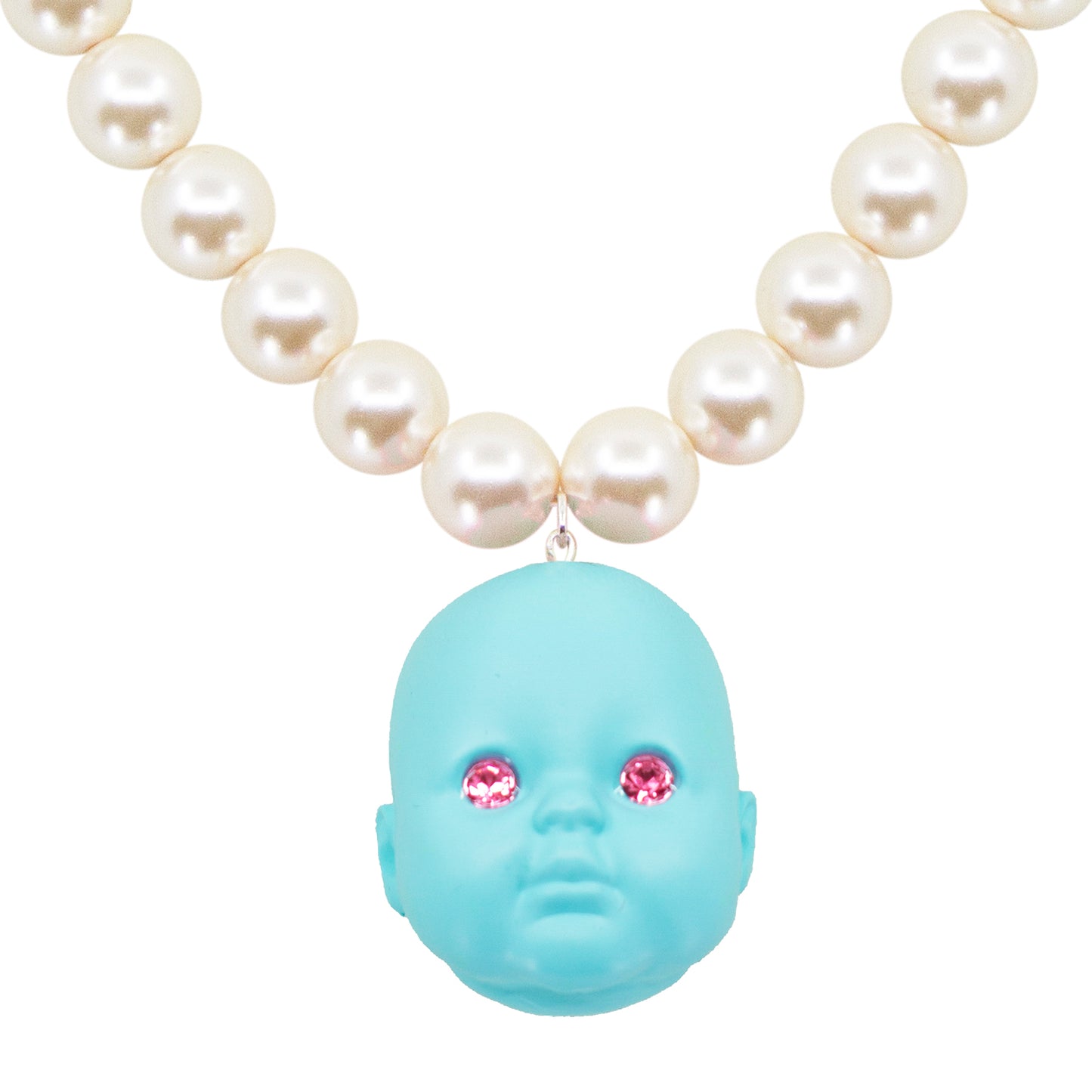 Blue Raspberry Baby Doll Pearl Necklace