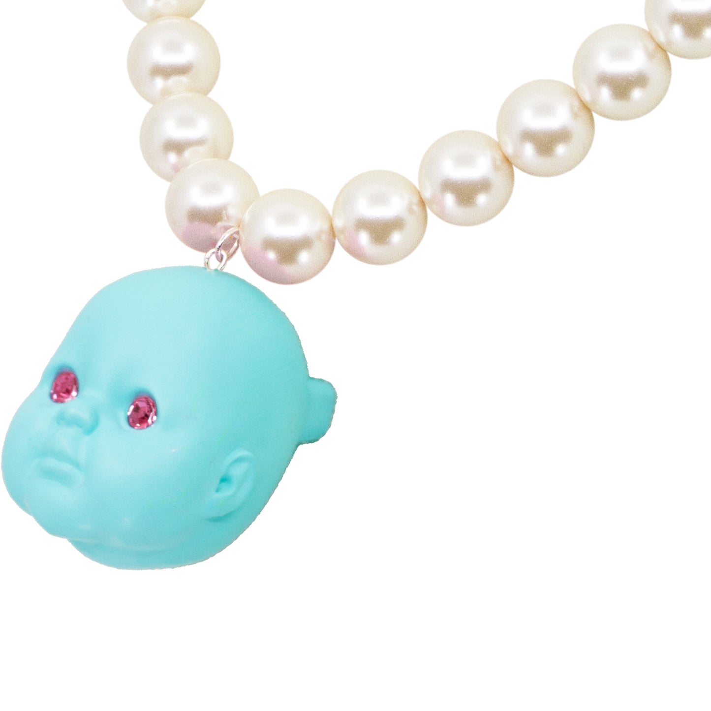 Blue Raspberry Baby Doll Pearl Necklace