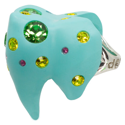 Blue Raspberry Tooth Ring