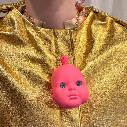 Bubble Gum Baby Doll Locket Necklace
