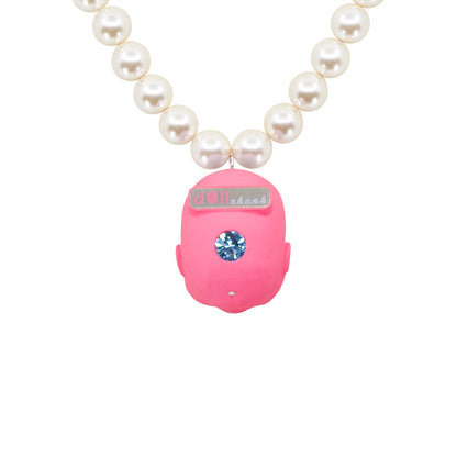 Bubble Gum Baby Doll Pearl Necklace