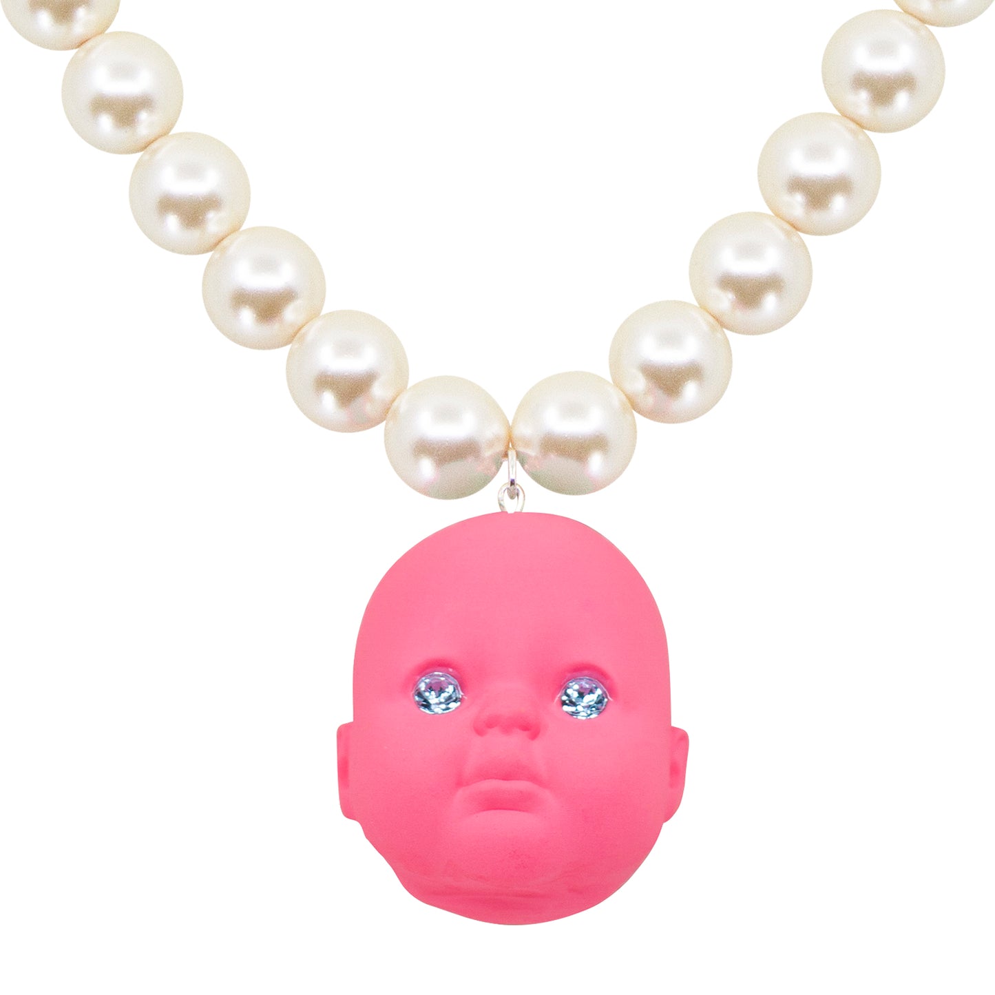 Bubble Gum Baby Doll Pearl Necklace