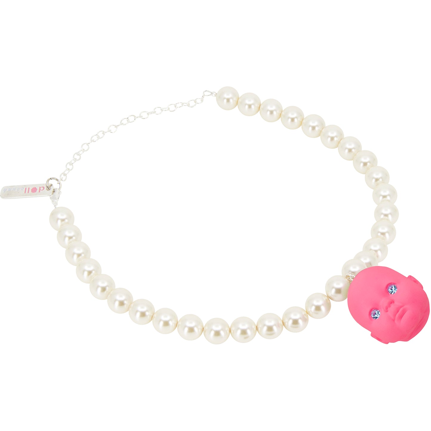 Bubble Gum Baby Doll Pearl Necklace