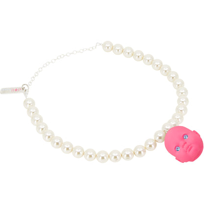 Bubble Gum Baby Doll Pearl Necklace