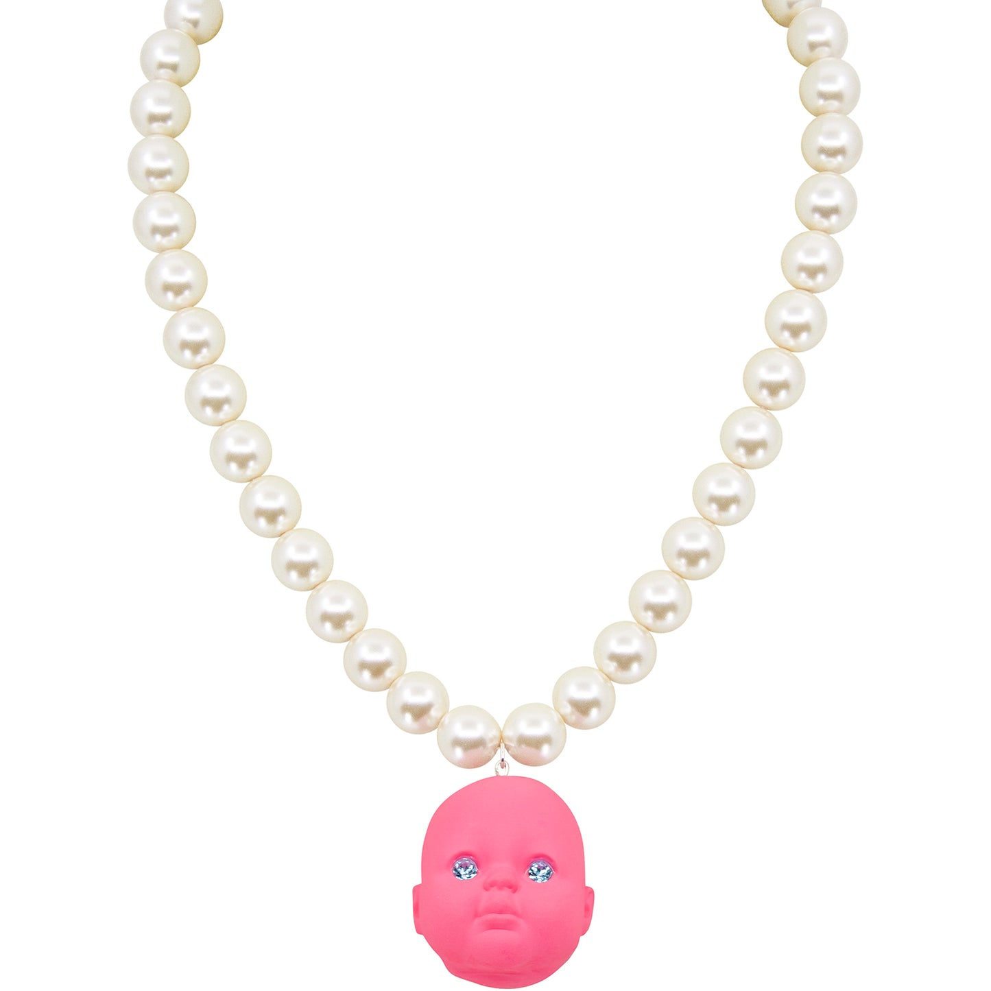 Bubble Gum Baby Doll Pearl Necklace