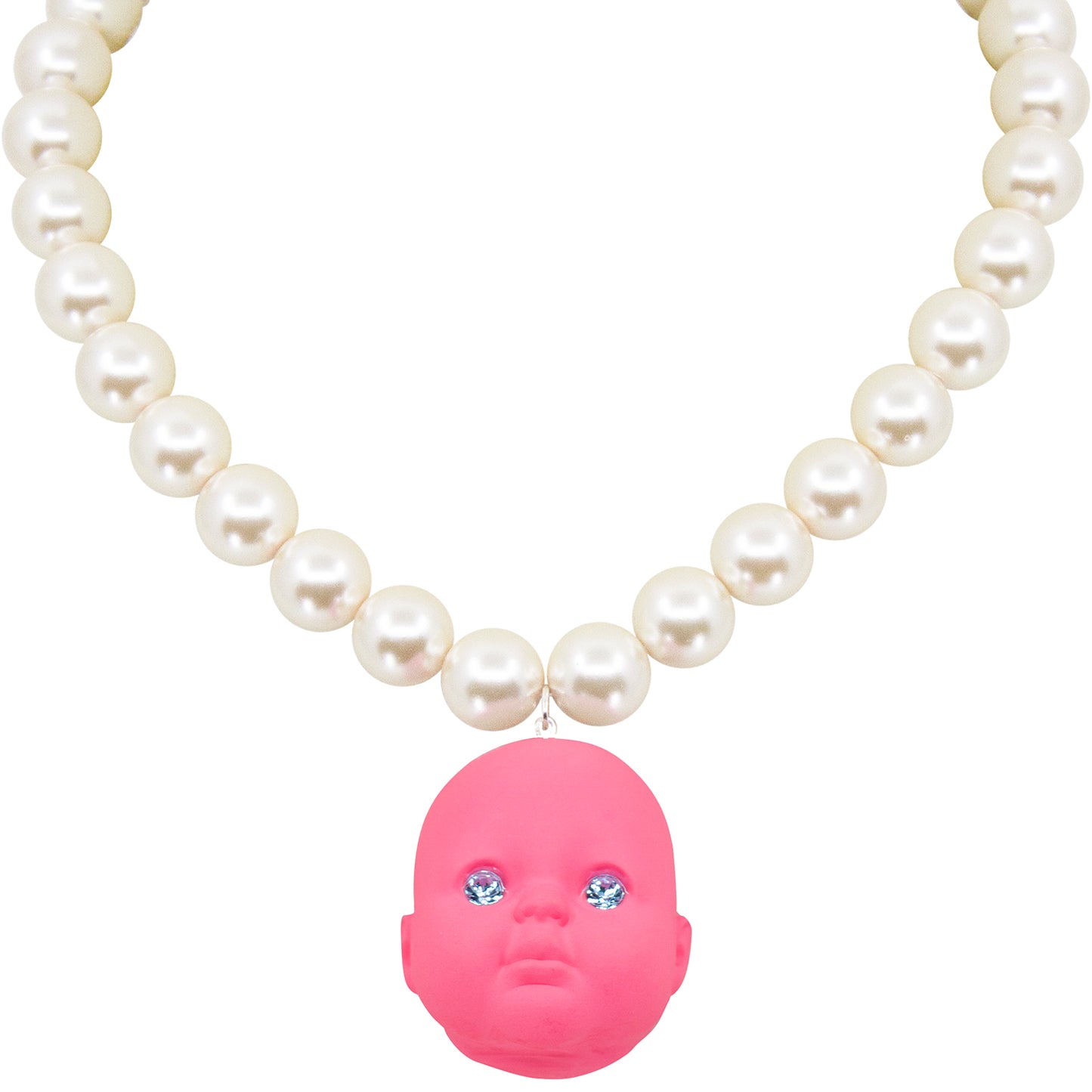 Bubble Gum Baby Doll Pearl Necklace